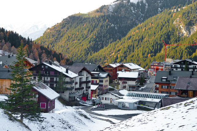 a town in the mountains