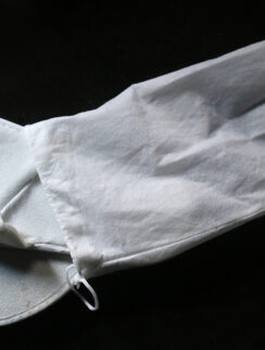 a white sock with a string