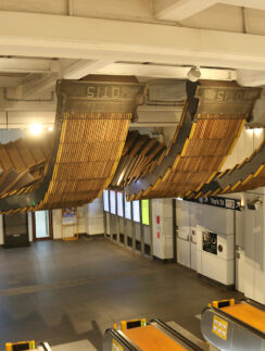 a escalators in a building