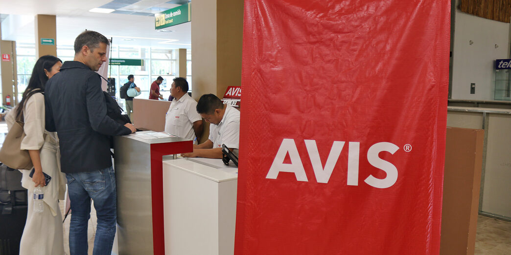 a man standing at a counter