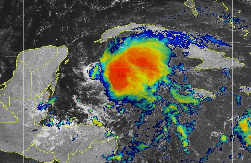 a satellite image of a hurricane