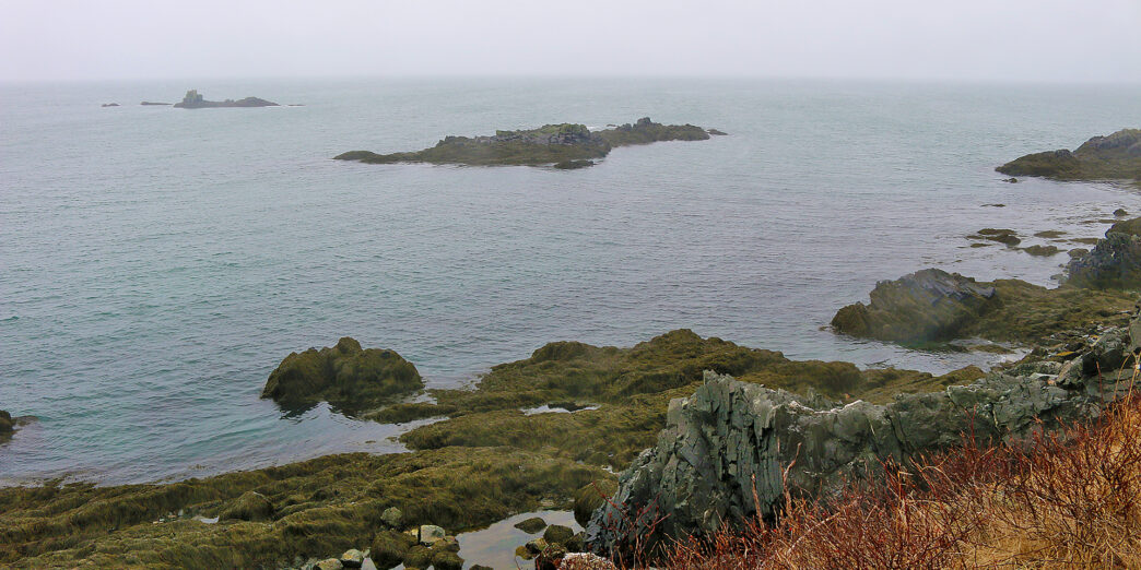 a rocky islands in the water