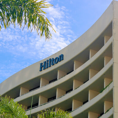 a building with a sign on it