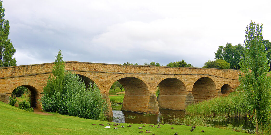 Richmond Bridge over a river