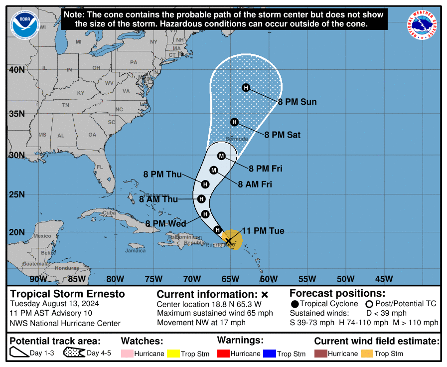 a map of a hurricane