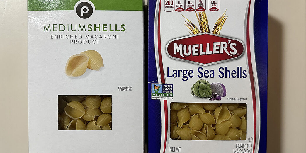 a couple of boxes of pasta