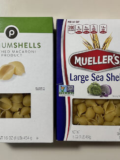 a couple of boxes of pasta