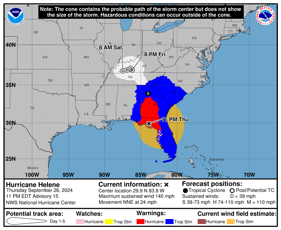 a map of the united states with weather information