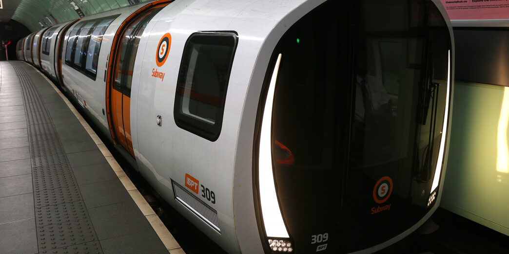 a train in a station