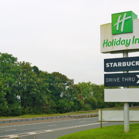 a sign on the side of a road