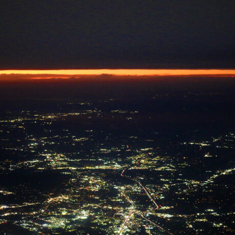 a city lights at night