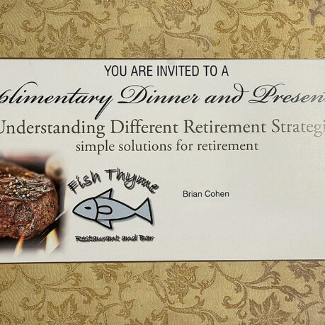 a white card with a picture of a fish and a picture of a fish