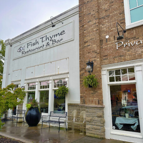 a building with a sign on the front