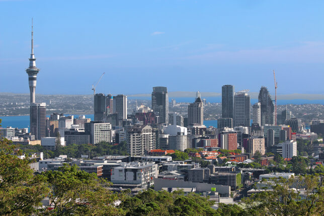 a city with many tall buildings