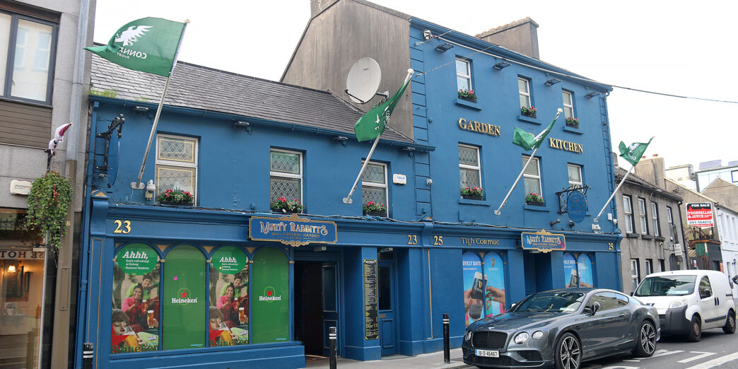 a car parked on the side of a street