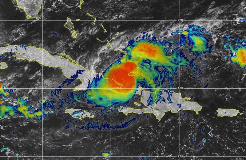 a satellite image of a hurricane