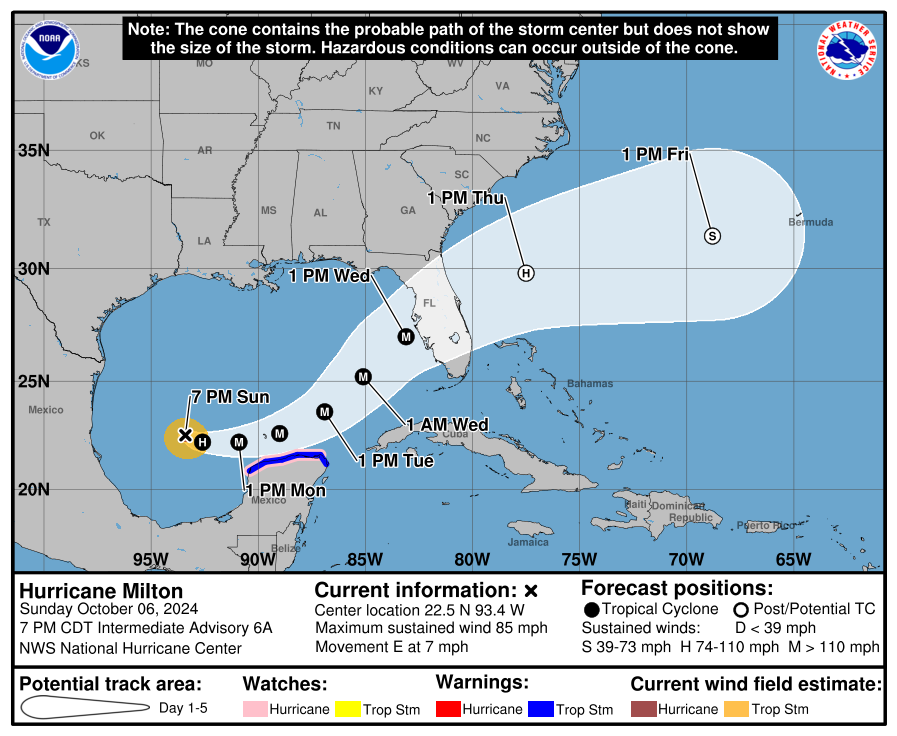 a map of a hurricane