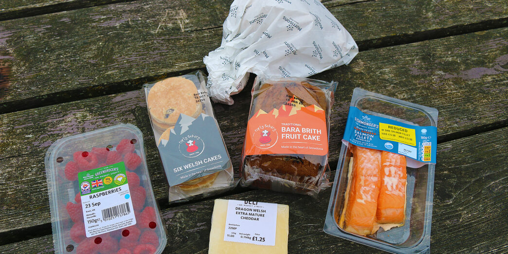 food in plastic containers on a table