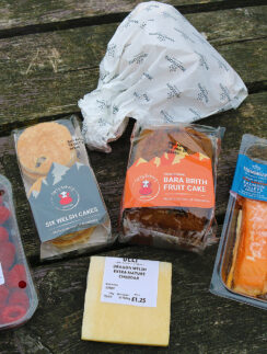 food in plastic containers on a table