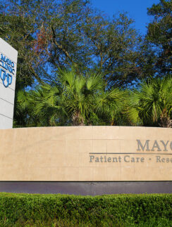 a sign outside of a building