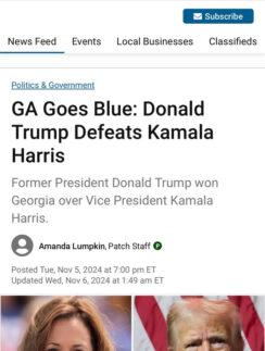 a screenshot of a news feed