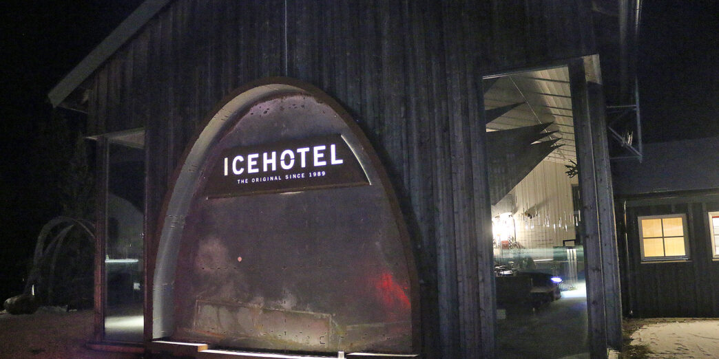 a building with a sign on the front