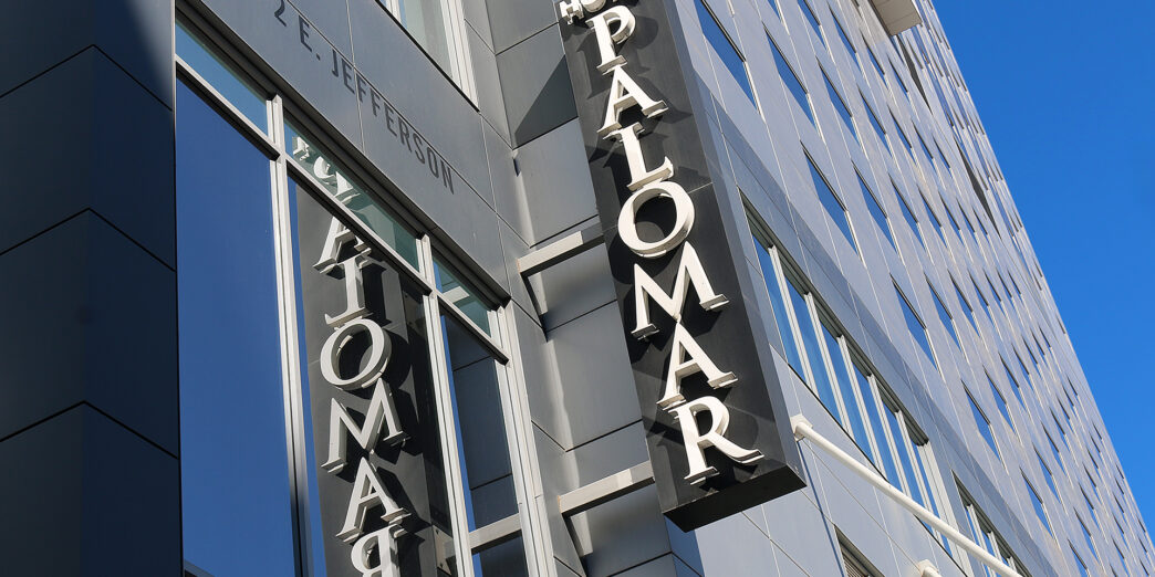a sign on a building