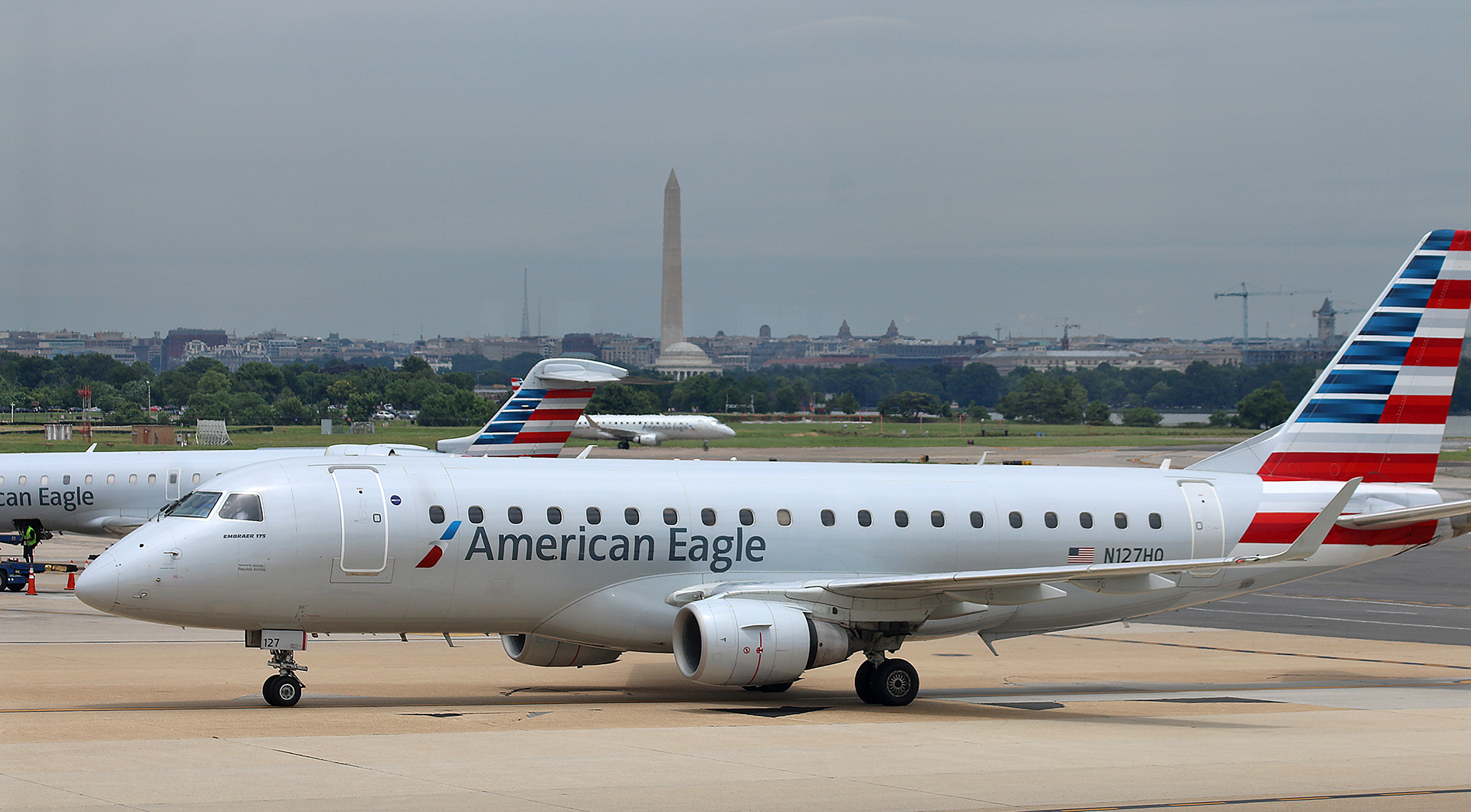 an airplane on the runway