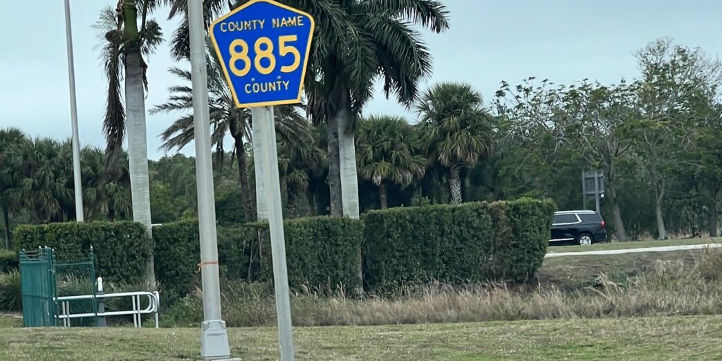 a sign on a pole