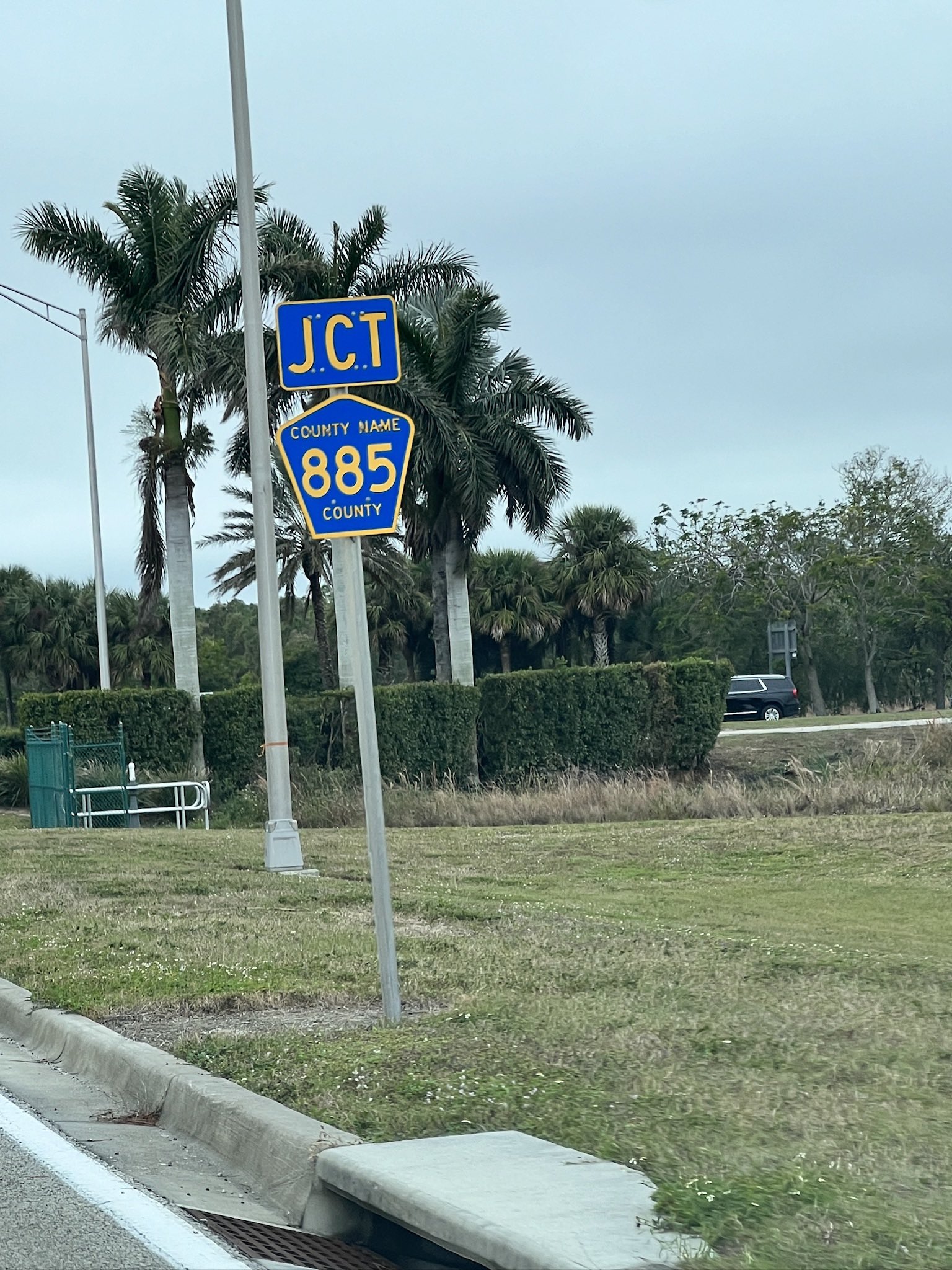 a sign on a pole