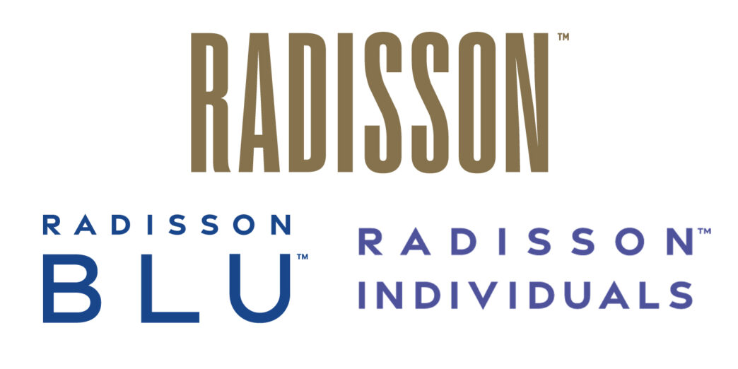 a group of blue and brown text