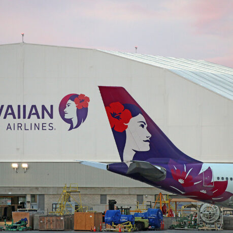 a plane with a woman's face painted on it