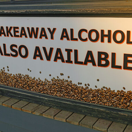 a sign with text on it