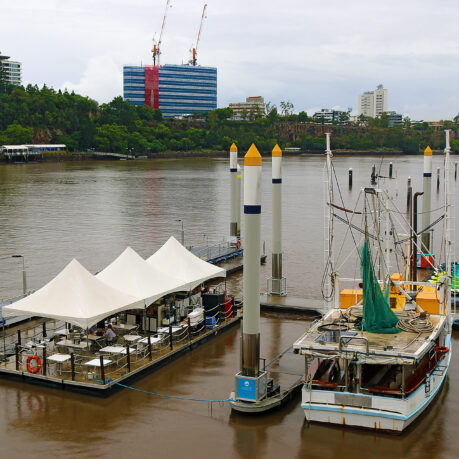 a boat on a dock