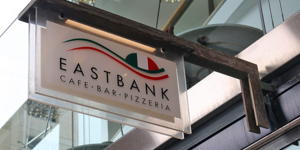 a sign on a building
