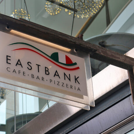 a sign on a building