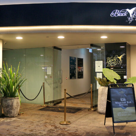 a entrance to a building