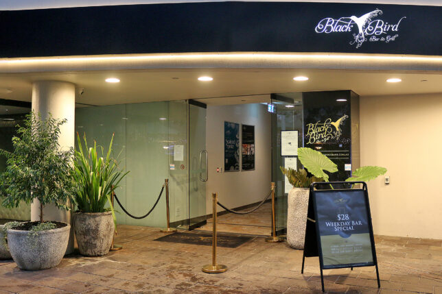 a entrance to a building