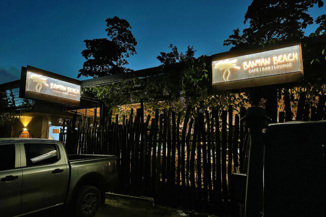a truck parked in front of a building