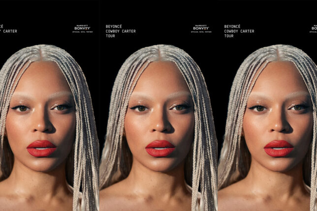 a collage of a woman with braided hair