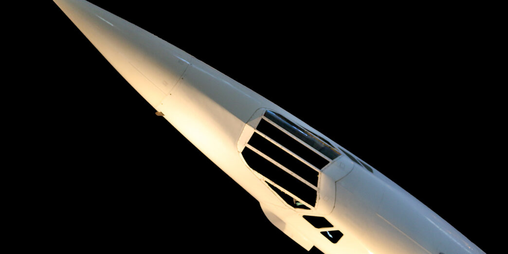 a close up of a plane