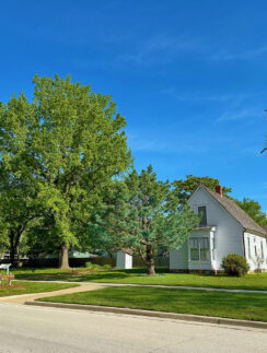 a house in a neighborhood
