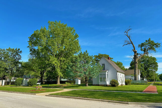 a house in a neighborhood