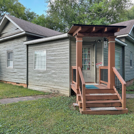 a house with a porch and a porch