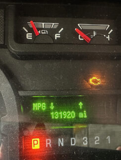 a close up of a dashboard