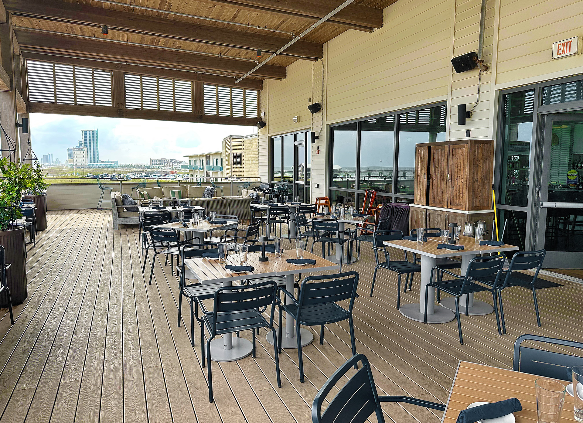 a restaurant with tables and chairs
