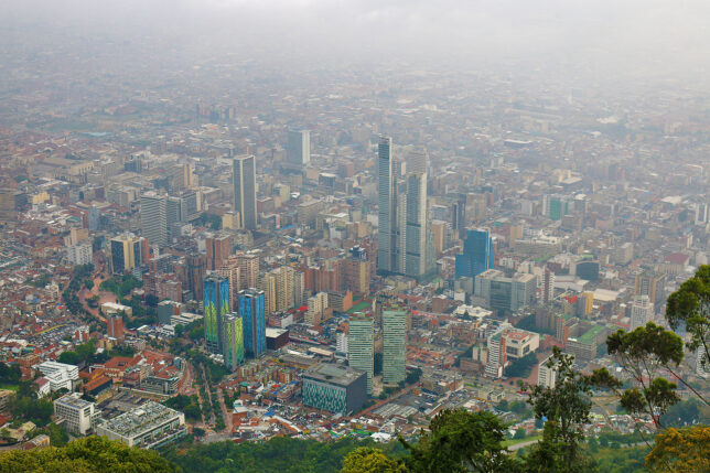 a city with many tall buildings