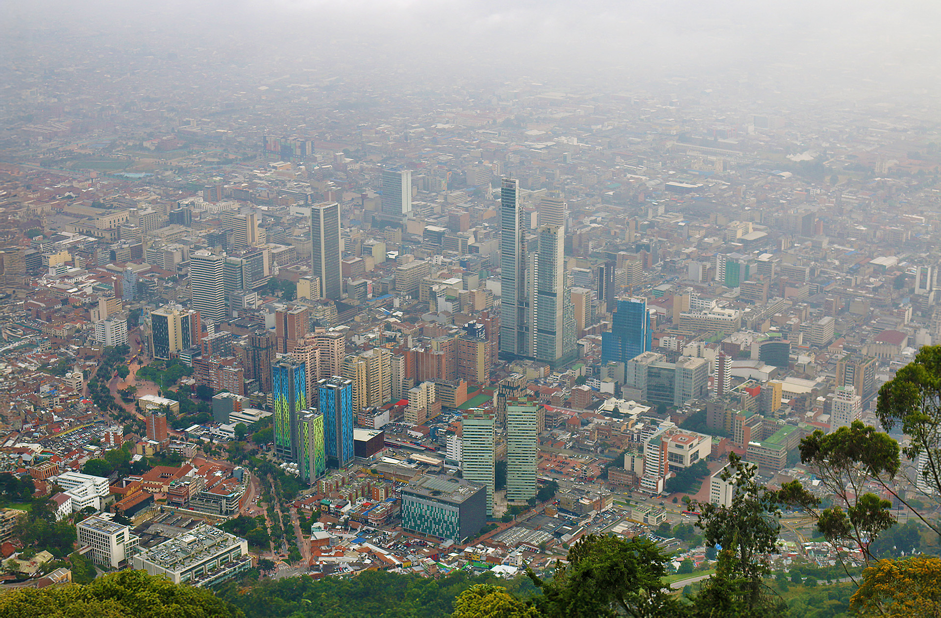 a city with many tall buildings