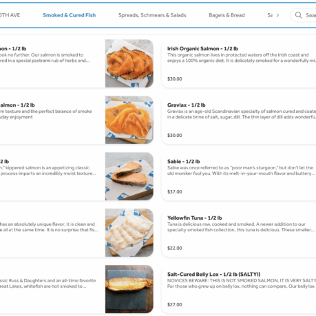 a screenshot of a menu