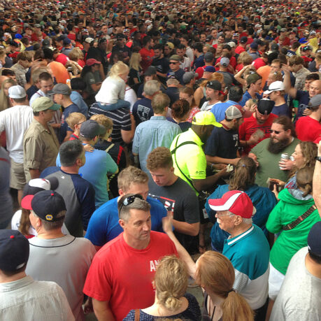 a large crowd of people